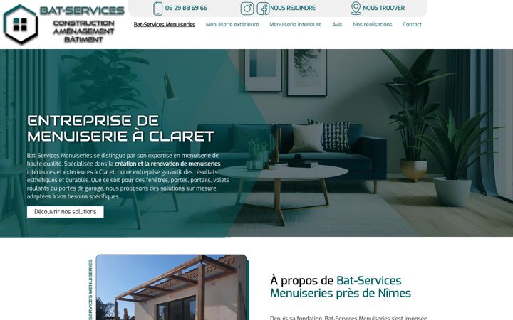 Screenshot of bat-services-menuiseries.fr