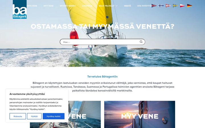 Screenshot of batagent.fi
