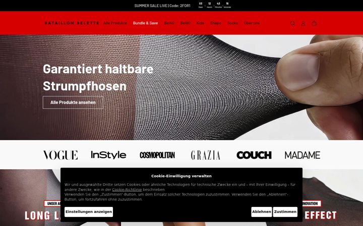 Screenshot of bataillonbelette.com