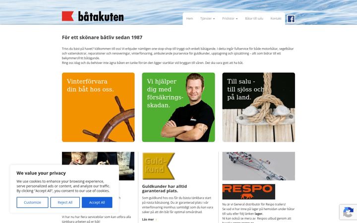 Screenshot of batakuten.se