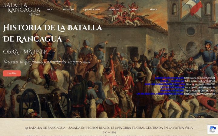 Screenshot of batalladerancagua.com