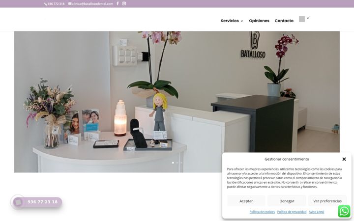Screenshot of batallosodental.com