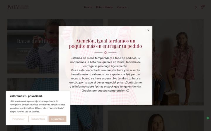 Screenshot of batasdecolegiooriginales.com