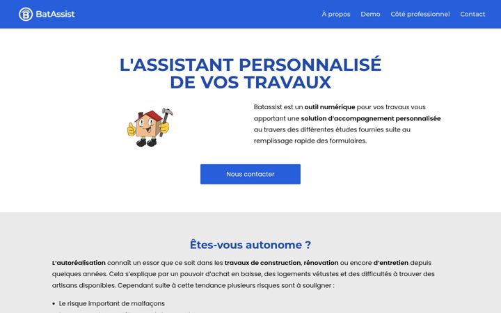 Screenshot of batassist.fr