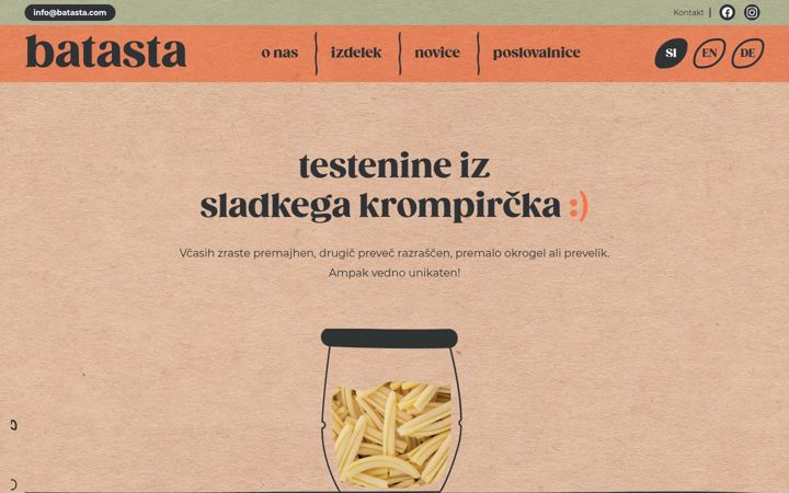 Screenshot of batasta.com