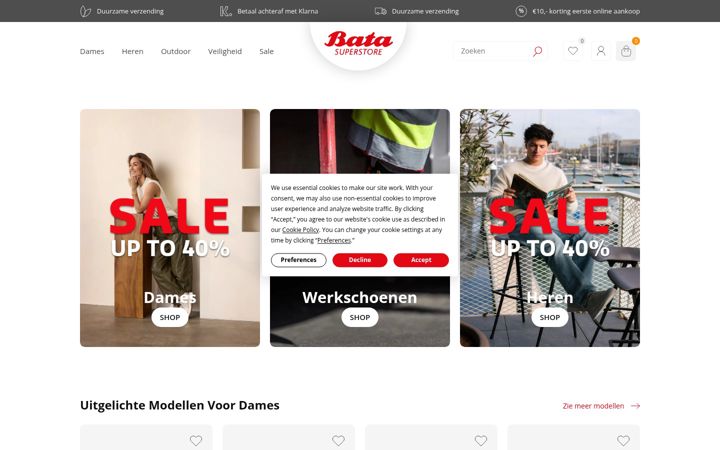 Screenshot of batasuperstore.nl