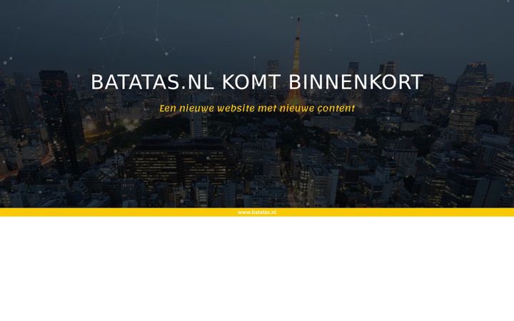 Screenshot of batatas.nl