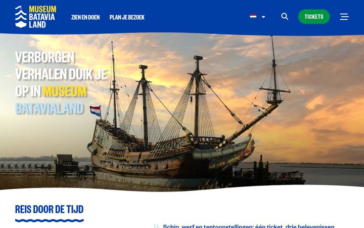 Screenshot of batavialand.nl