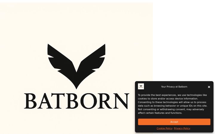 Screenshot of batborn.com.au