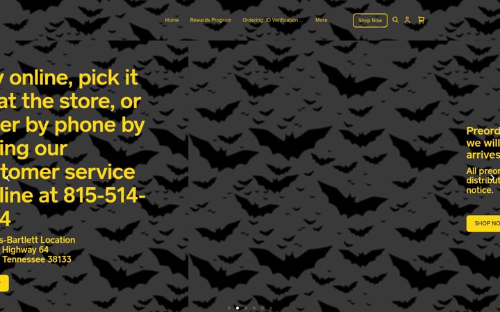 Screenshot του batcavetreasures.com