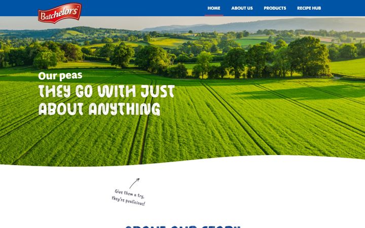 Screenshot of batchelorspeas.co.uk