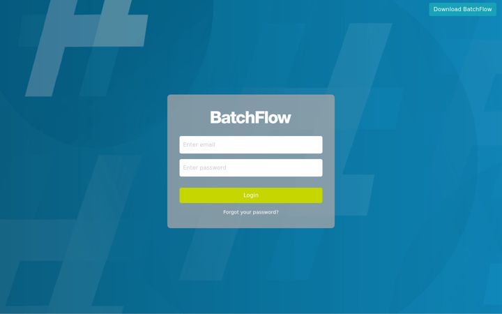 Screenshot of batchflow.dk