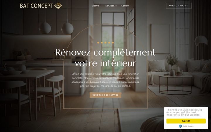 Screenshot of batconcept83.fr