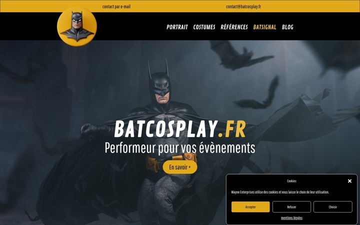 Екранна снимка на batcosplay.fr