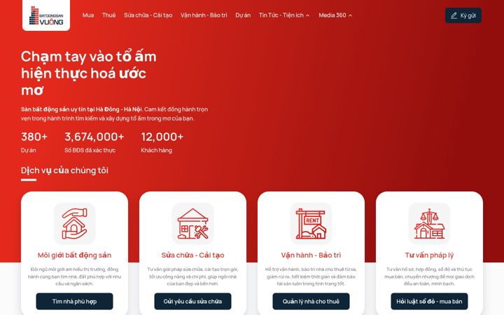 Screenshot of batdongsanvuong.com
