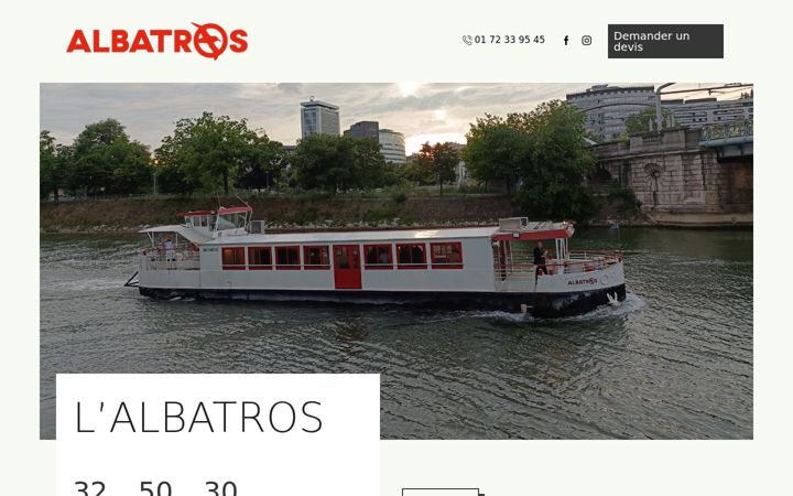 Екранна снимка на bateau-albatros.fr