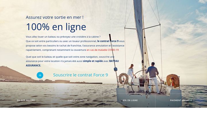 Екранна снимка на bateau-assurance.fr