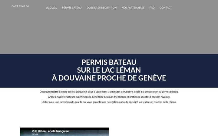 Screenshot of bateau-ecole-geneve74.com