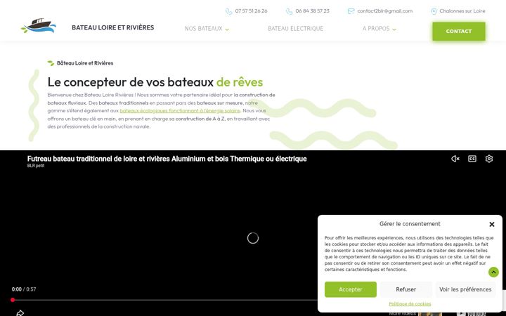 Screenshot of bateau-loire-rivieres.fr