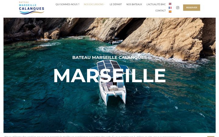 Screenshot of bateaumarseillecalanques.fr