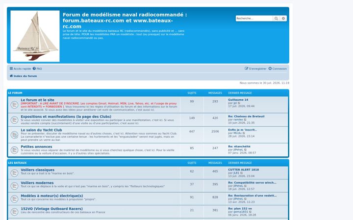 Screenshot of bateaux-rc.fr