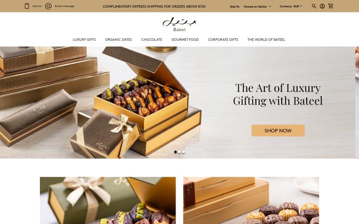 Screenshot of bateel.com