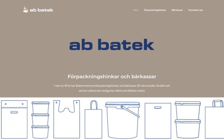 Screenshot of batek.se