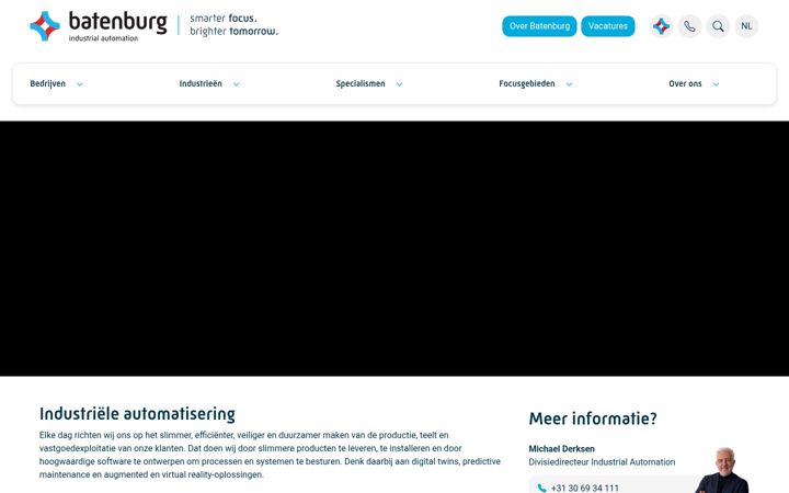 Zrzut ekranu batenburg-industrialautomation.nl