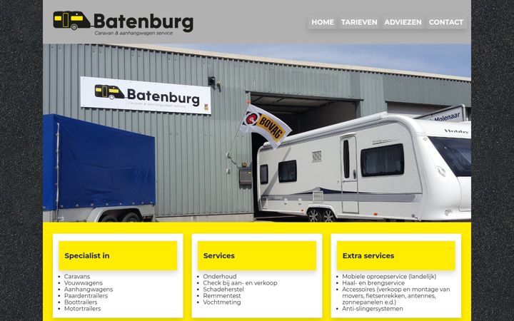 Screenshot of batenburgservice.nl