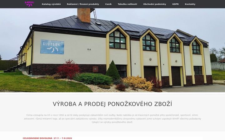 Screenshot of batepo.cz