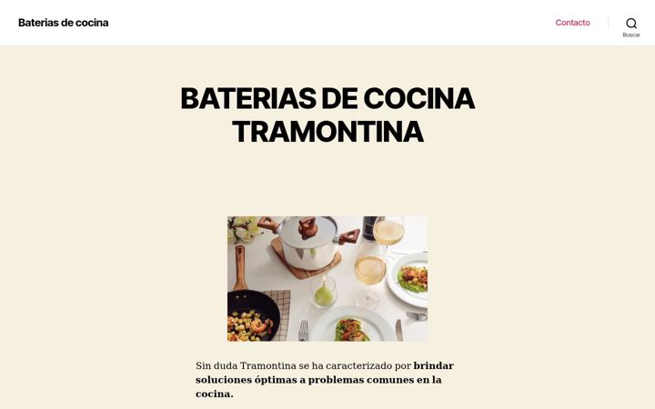 Screenshot of bateriasdecocinas.com