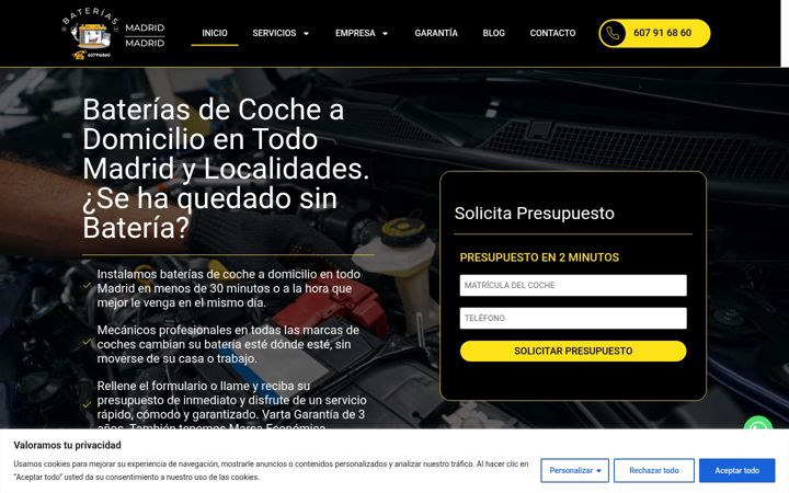 Screenshot of bateriasmadridmadrid.com