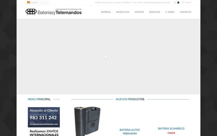 Screenshot of bateriasytelemandos.com