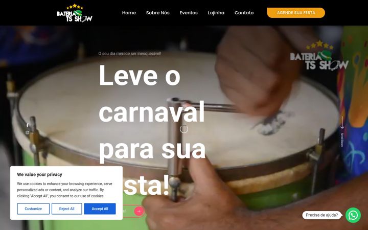 Screenshot van bateriatsshow.com.br