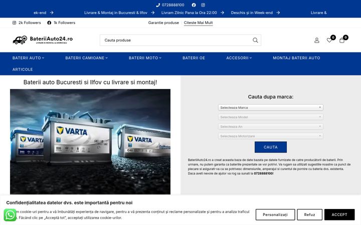 Screenshot of bateriiauto24.ro