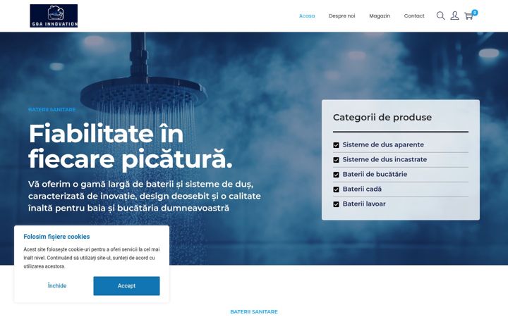 Screenshot of bateriisanitare.ro
