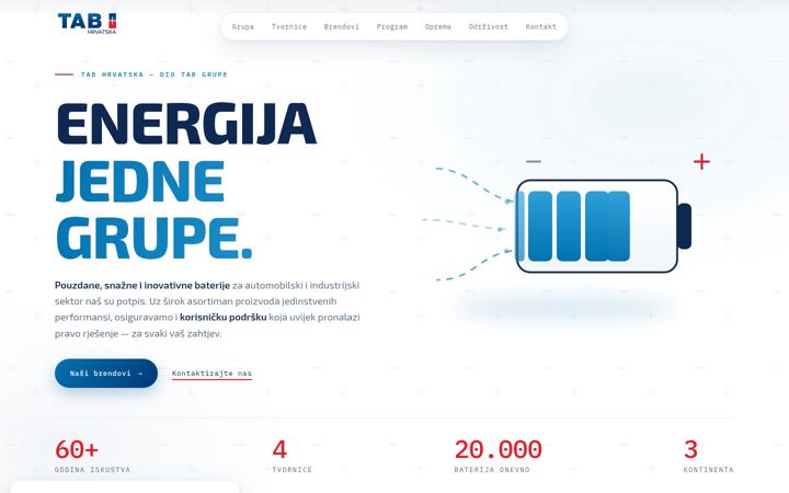 Screenshot of baterija.hr