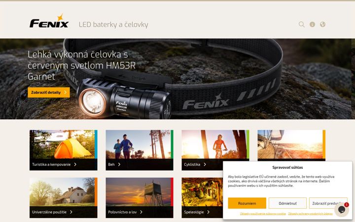Screenshot of baterky-fenix.sk