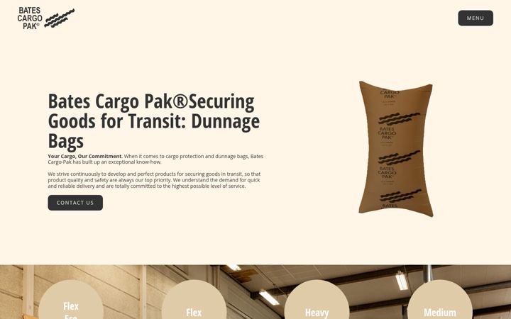 Screenshot of bates-cargopak.com