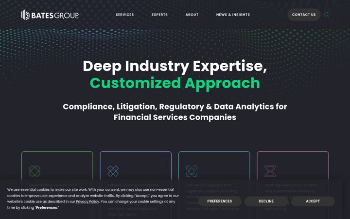 Screenshot of batesgroup.com