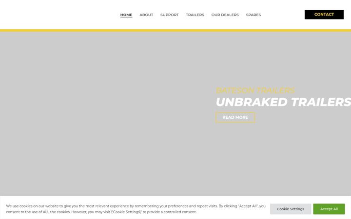Screenshot of batesontrailers.com