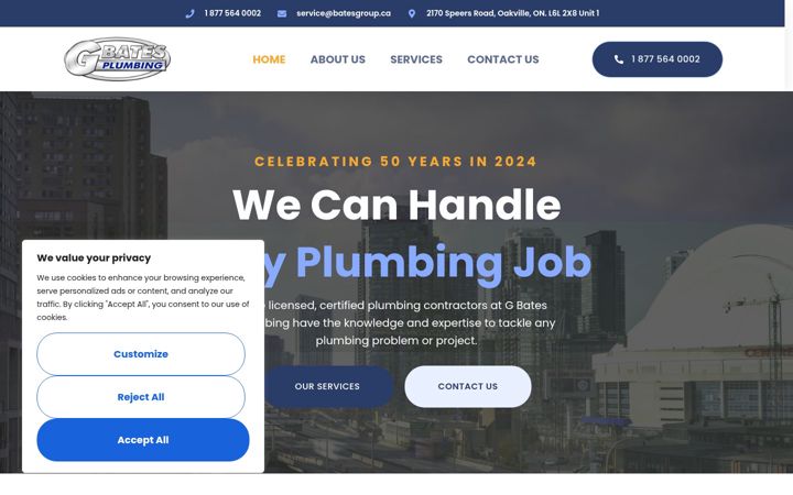 Screenshot of batesplumbing.ca