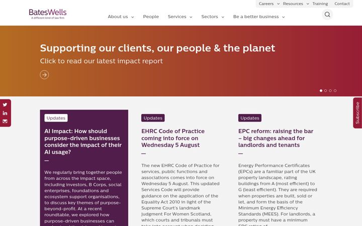 Screenshot of bateswells.co.uk