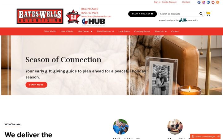Screenshot of bateswells.com