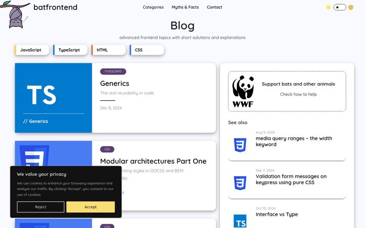 Screenshot of batfrontend.com