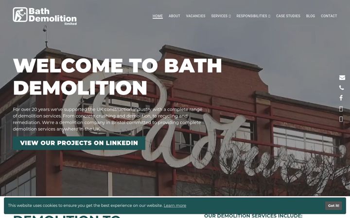 Screenshot of bath-demolition.co.uk