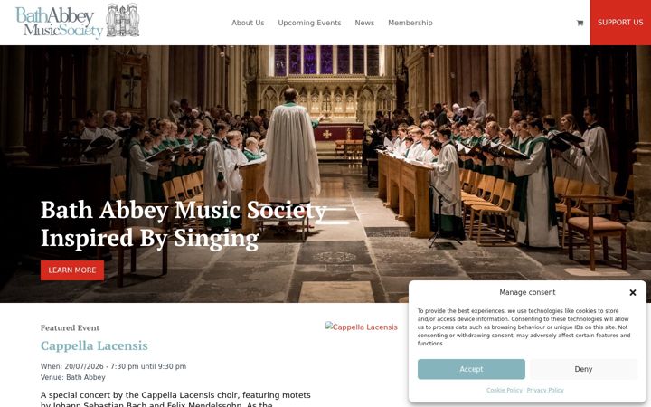 Screenshot του bathabbeymusic.org