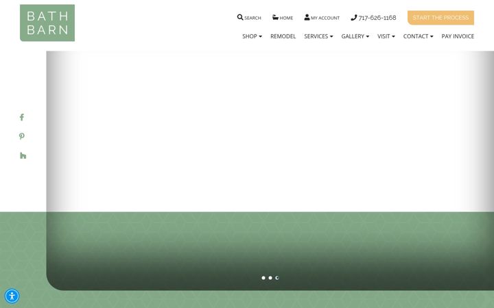 Screenshot of bathbarnshowroom.com