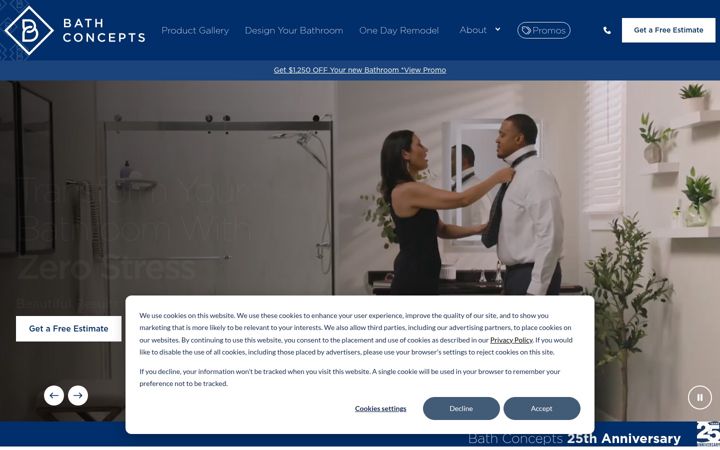 Screenshot of bathconcepts.com