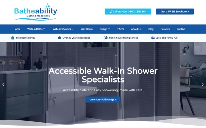 Screenshot of batheability.com